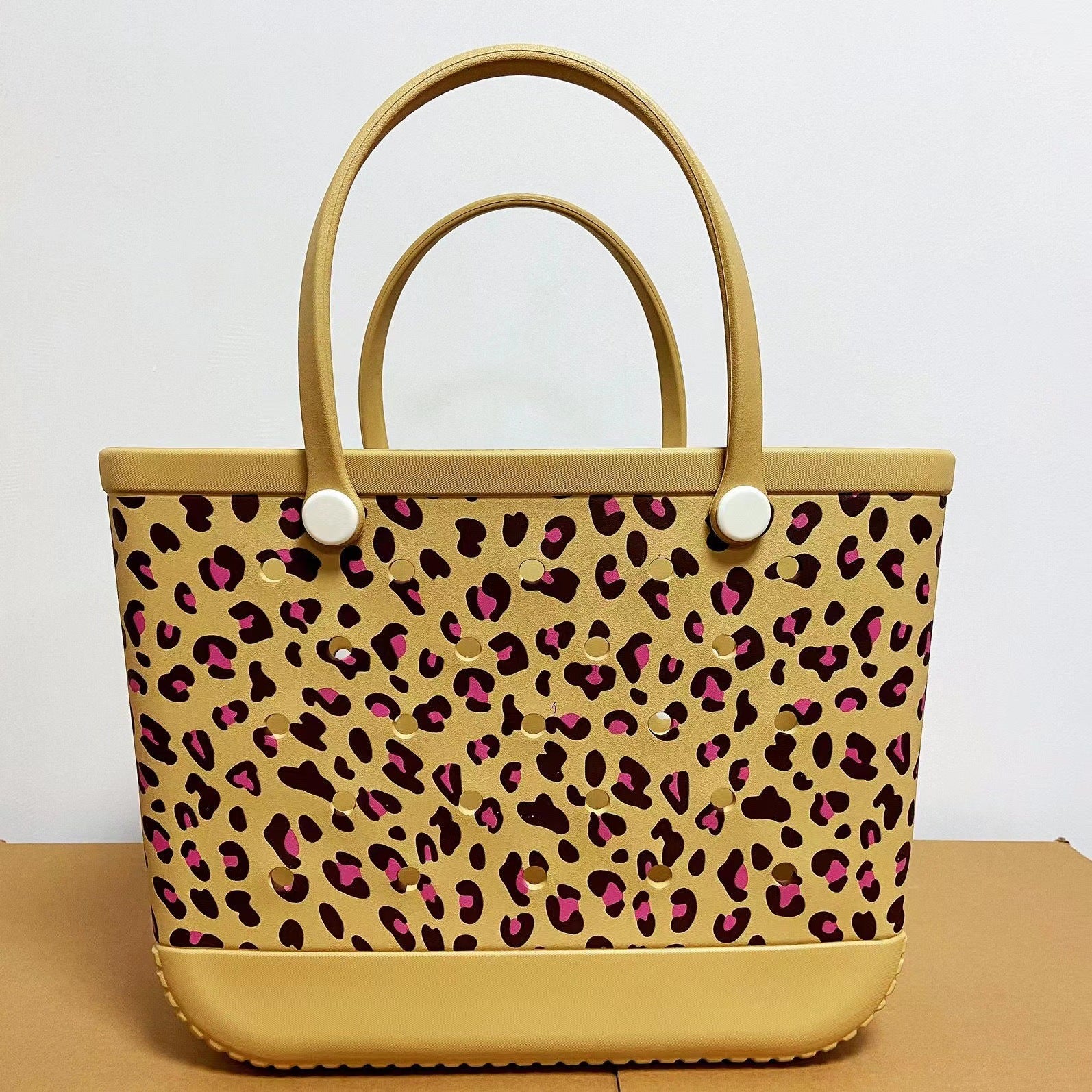 Wholesale Cow Pattern Leopard Pattern Cave Bag Beach Storage Bag EVA Outdoor Basket Pet Bag